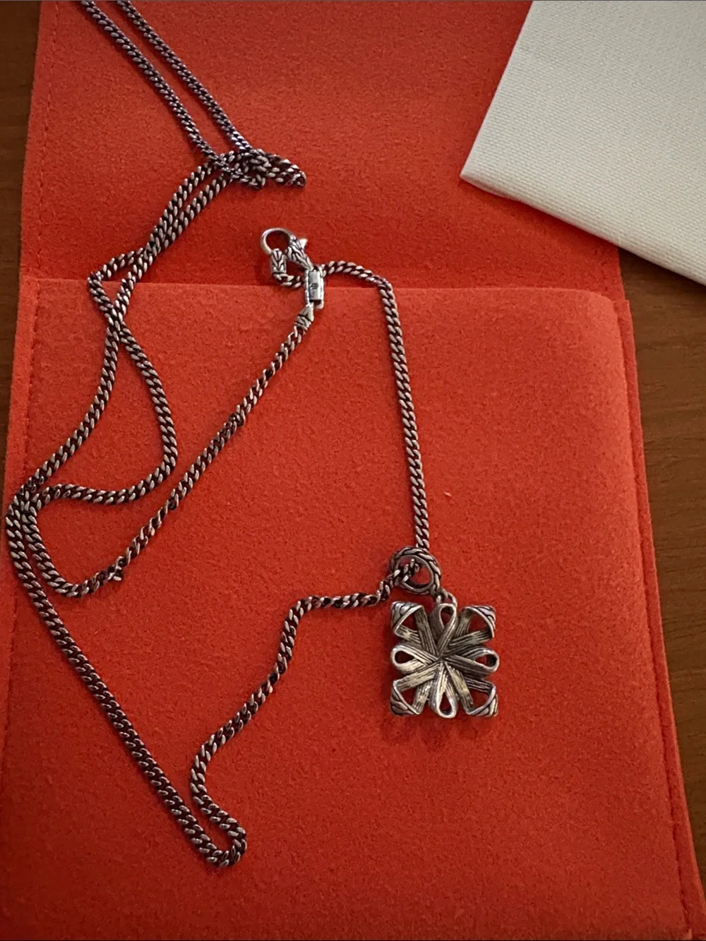 John Hardy The Canang Amulet and long Chain - brand new in pouch